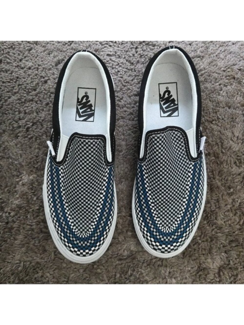 Vans Classic Slip On Checkered Multi Women Size 8 0826 - Picture 1 of 7